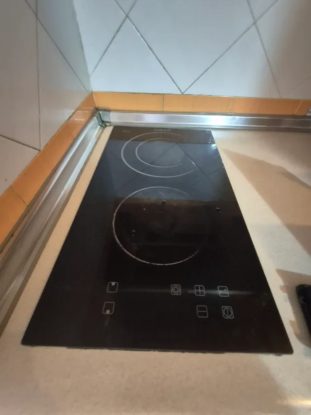 Placa vitrocerámica negra