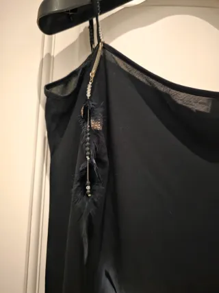 Top asimmetrico piume Byblos