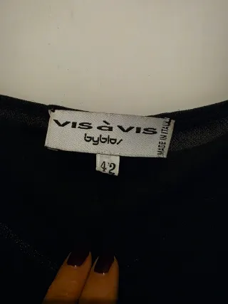 Top asimmetrico piume Byblos