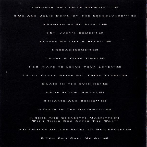 CD Paul Simon - Negotiations And Love Songs