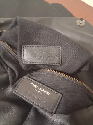 Bolso YSL Negro Piel Acolchado Cadena