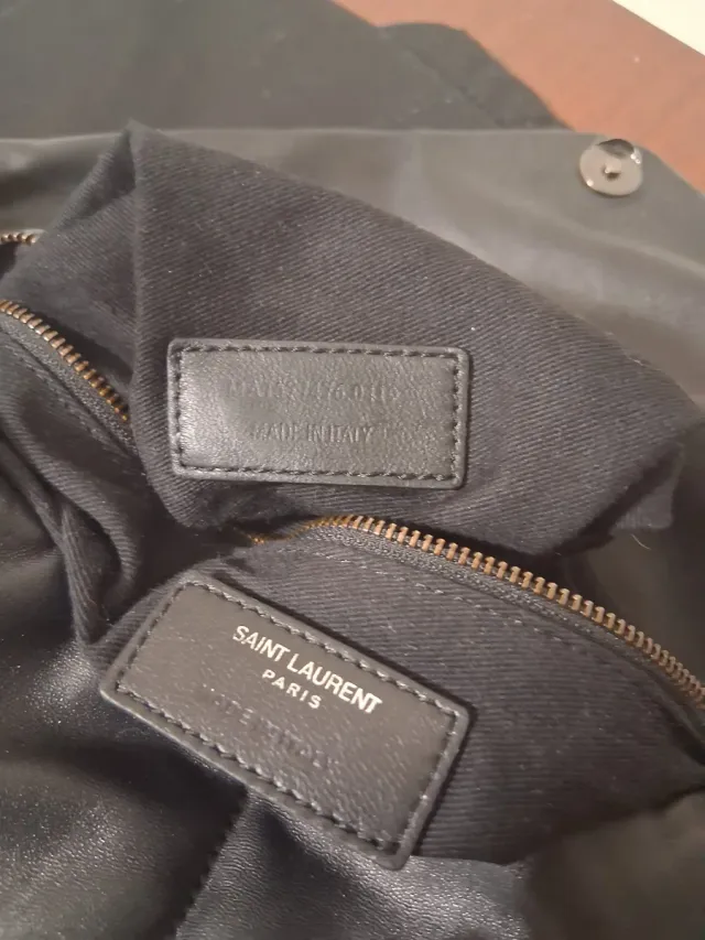 Bolso YSL Negro Piel Acolchado Cadena