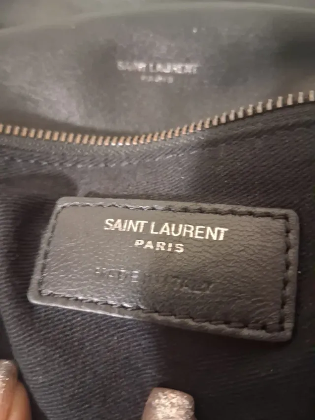 Bolso YSL Negro Piel Acolchado Cadena