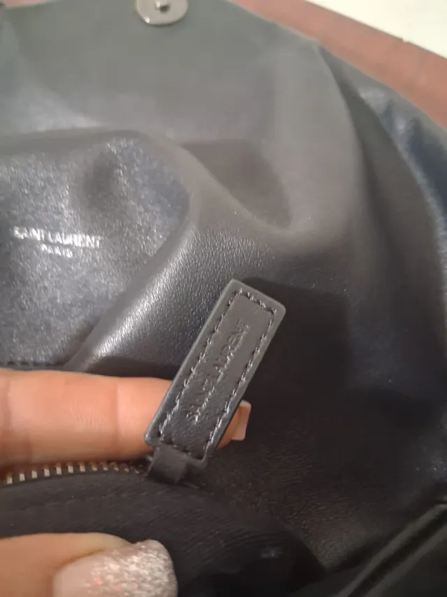 Bolso YSL Negro Piel Acolchado Cadena