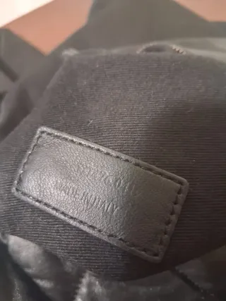 Bolso YSL Negro Piel Acolchado Cadena