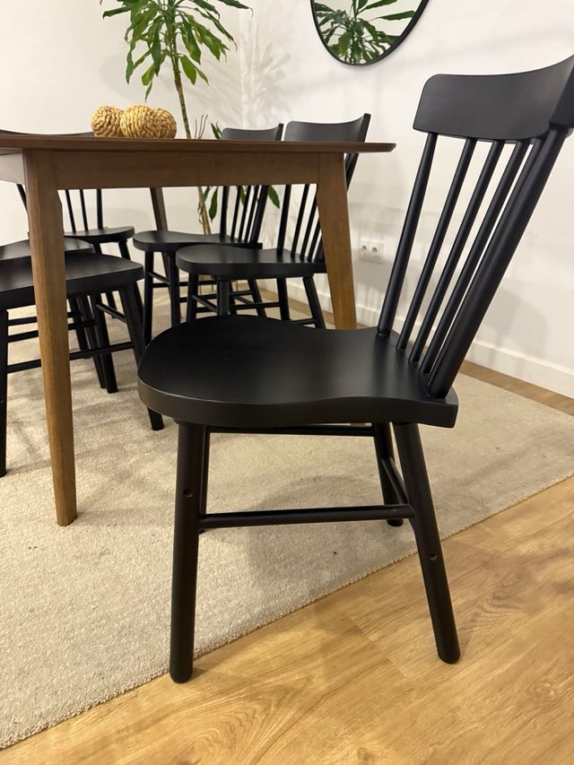 6 Sillas de Comedor Negras NORRARYD - negociable