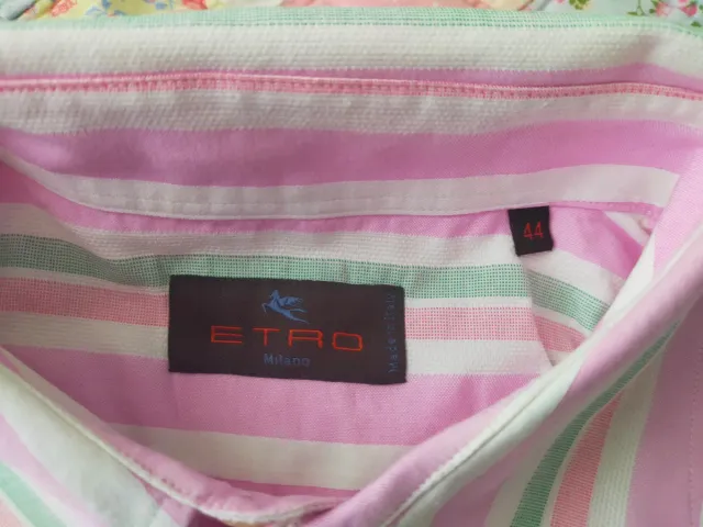 Camicia uomo a maniche lunghe a righe