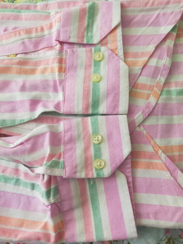 Camicia uomo a maniche lunghe a righe