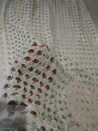 Falda de playa blanca