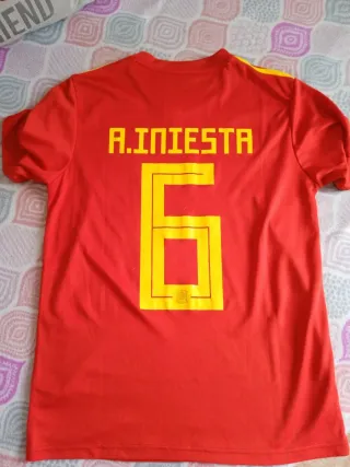 Camiseta España Iniesta