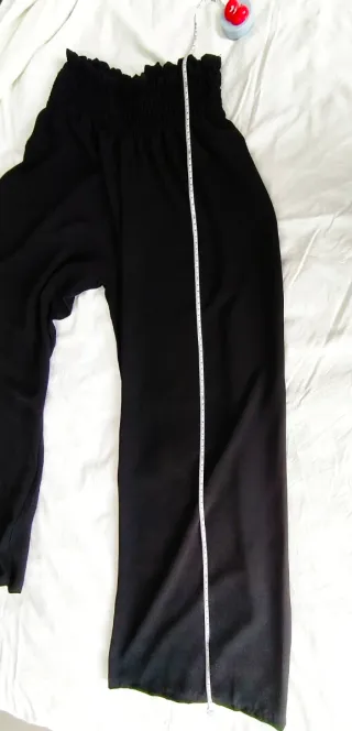 Pantalón Palazzo Mujer Negro Talla Única