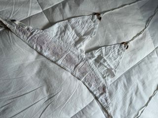 Top Pull&Bear blanco bordado