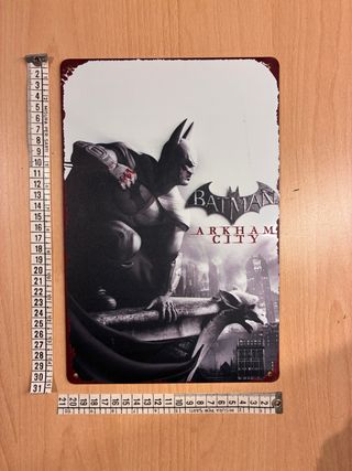 Batman Arkham City 2011 poster alluminio