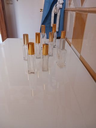 9 Frascos Perfume Recargables Vacíos