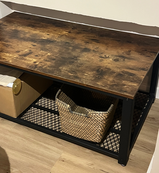 Mesa de centro madera y metal