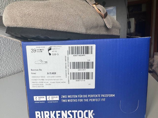 Birkenstock invierno beige/gris