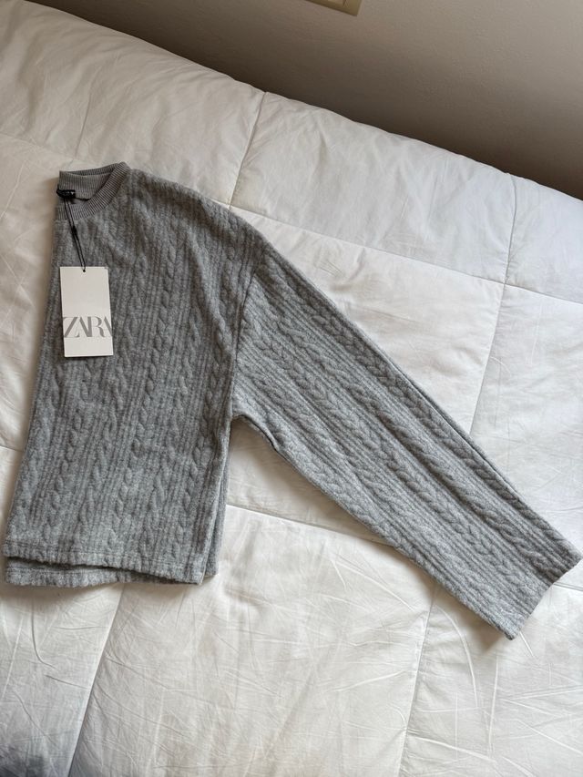 Jersey Zara Gris Talla S