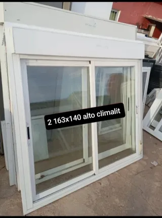 Ventana aluminio 163x140 alto Climalit