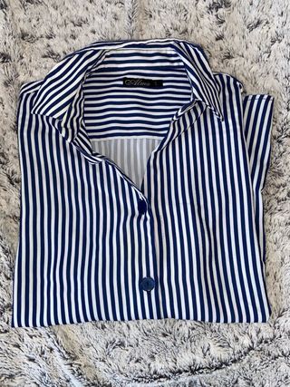 Camisa de rayas talla grande