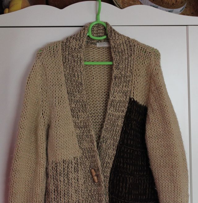 Abrigo de lana Misson patchwork