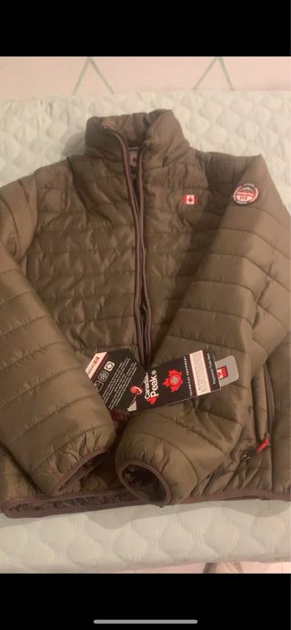 Chaqueta Canadian Peak acolchada verde L