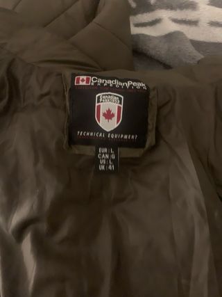 Chaqueta Canadian Peak acolchada verde L