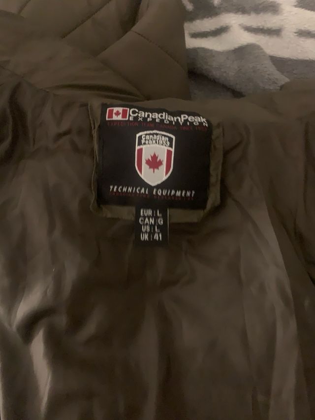 Chaqueta Canadian Peak acolchada verde L