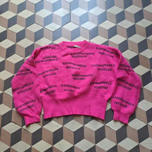 Maglioni-  donna - color senape/fucsia