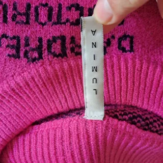 Maglioni-  donna - color senape/fucsia