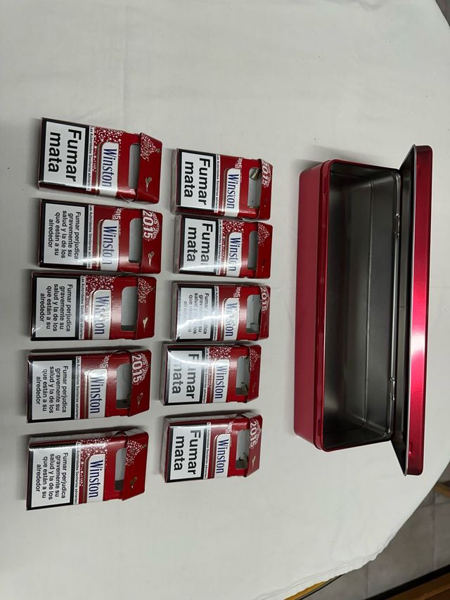 Caja Metálica Winston Vacías Edición Coleccionista