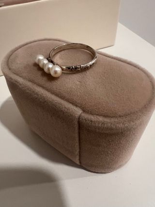 Anillo Tous Perlas Plata