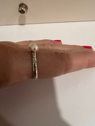 Anillo Tous Perlas Plata