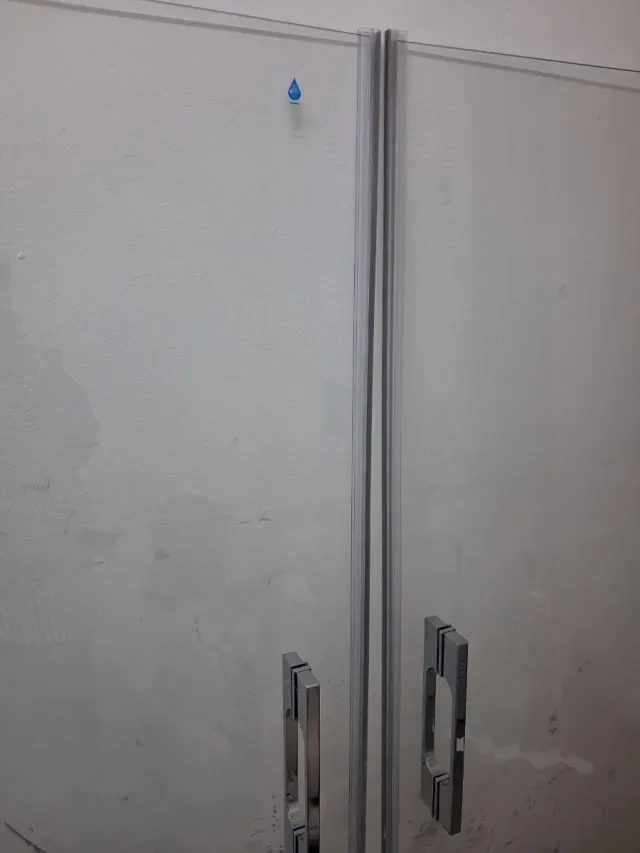 Mampara de bañera cristal y metal