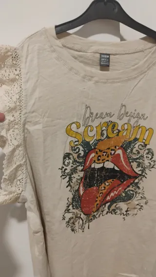 Camiseta Algodón Estampada Talla L