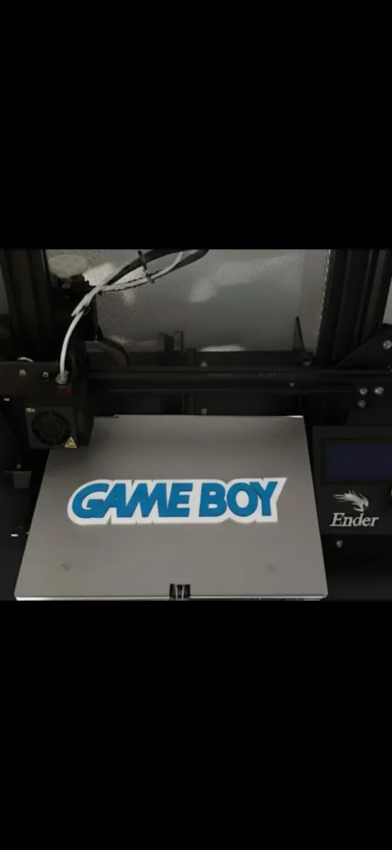 Logo Game Boy Impreso 3D