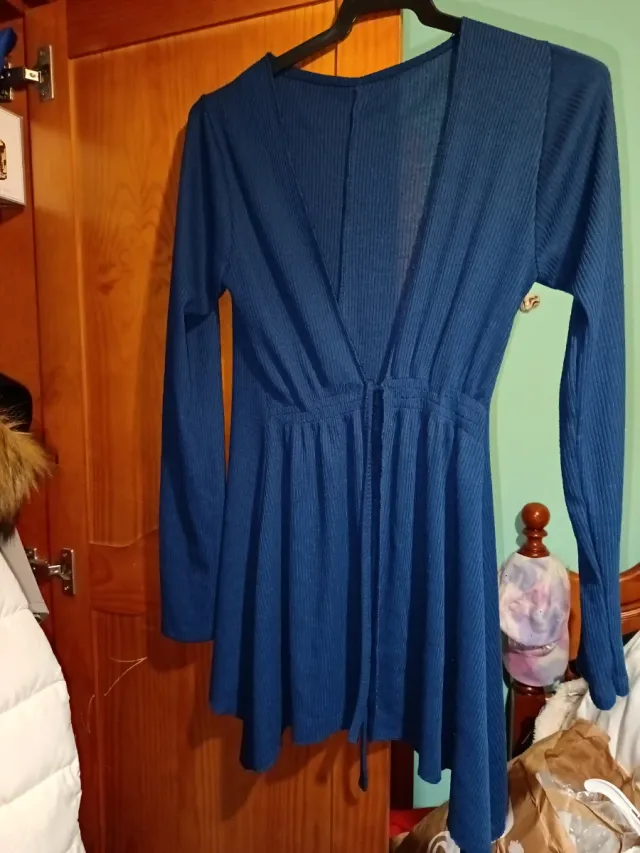 Chaqueta punto azul Talla M