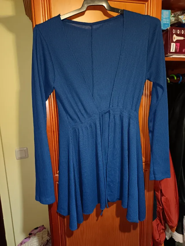 Chaqueta punto azul Talla M