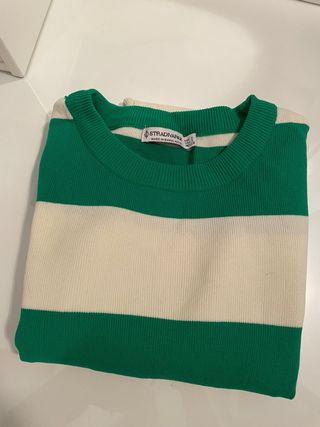 Jersey rayas verde y blanco