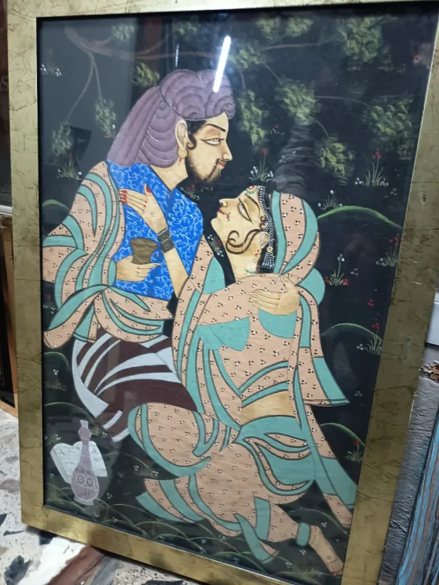 Cuadro enmarcado con cristal