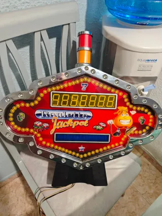 Cartel luminoso casino Roulette Jackpot