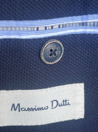 Americana Sport Massimo Dutti Negra
