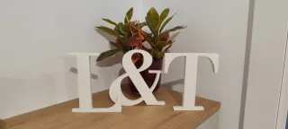 Letras decorativas personalizadas