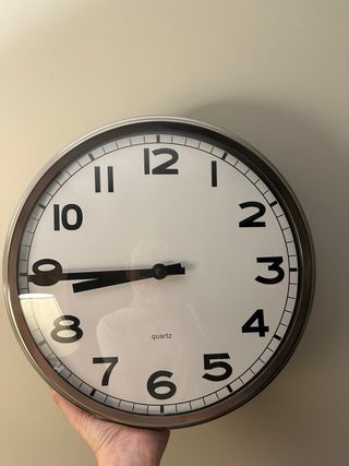 Reloj de pared acero inoxidable