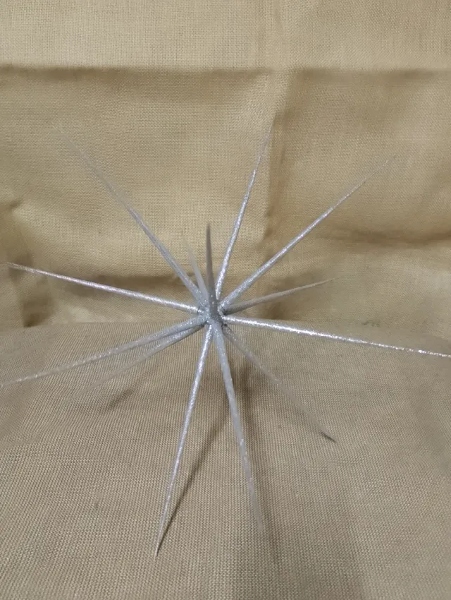 Estrelas decorativas prateadas (3 unidades)