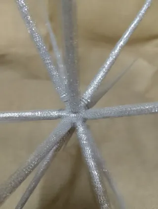 Estrellas decorativas plateadas (3 unidades)