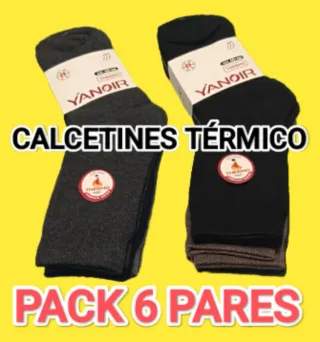 PACK 6 PARES CALCETINES TÉRMICOS YANOIR