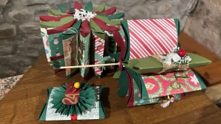 Calendario Adviento Papel Decorado