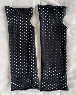 Scaldamani H&M Lunghi Neri a Pois Taglia Unica