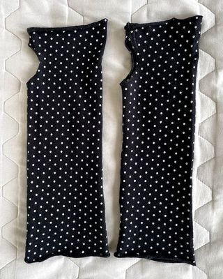 Scaldamani H&M Lunghi Neri a Pois Taglia Unica