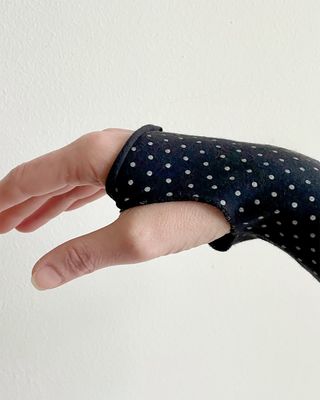 Scaldamani H&M Lunghi Neri a Pois Taglia Unica